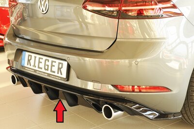 Rieger diffuser glossy black VW golf 7 gti