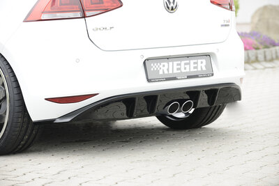 Rieger diffuser glossy black VW golf 7