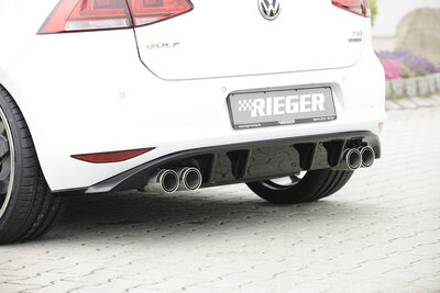 Rieger diffuser glossy black VW golf 7