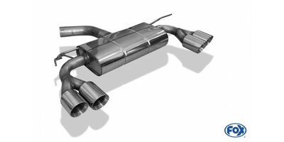 Fox uitlaat VW T-Roc - voorwielaandrijving einddemper rechts/links - 2x90 Typ 25 rechts/links