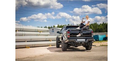 Ford Raptor - dubbele cabine einddemper zijpijp. uitgang rechts/links - 2x100  25 rechts/links