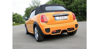 Mini Cooper S - F56 &amp; F57 einddemper uitgang in het midden - 2x95x78 Typ 68 zwart