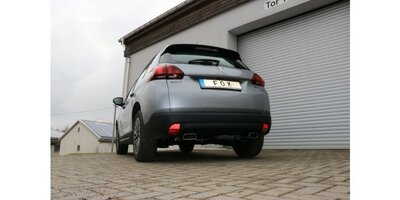 Peugeot 2008 einddemper uitgang rechts/links - 145x65 Typ 59 rechts/links