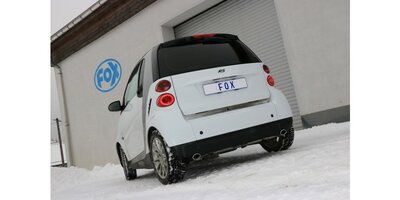 Smart Fortwo Coupe 451 einddemper dwars uitgang rechts/links inclusief flexibel - 86x54 Typ 32 rechts/links