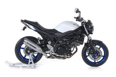 BOS Carbon steel Street Fox Slip-on Suzuki SV 650 Bj. 2016-2020 Euro4