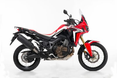 BOS RVS matt Desert Fox Slip-on Honda CRF 1000 L Africa Twin