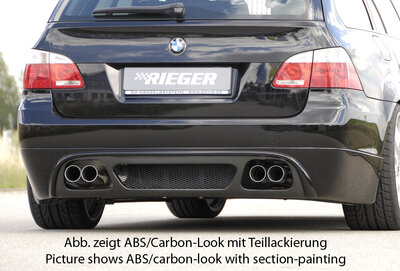 Rieger Tuning achterbumper verlenging BMW 5-Serie E60/61