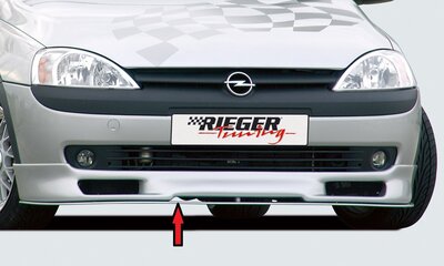 Rieger Tuning splitter Opel Corsa C voor front spoiler lip 58910