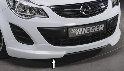 Rieger Tuning voorbumper spoiler lip Opel Corsa D