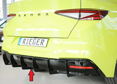 Rieger Tuning diffuser Skoda Enyaq iV / RS NY voor originele Sportline- / RS-achterskirt