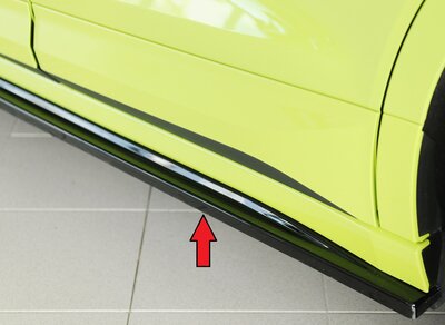 Rieger Tuning sideskirt aanzetstuk Skoda Enyaq iV / RS NY voor originele Sportline- / RS-sideskirt