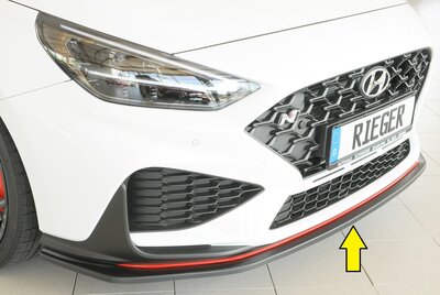 Rieger Tuning splitter Hyundai i30 N voor originele N-voorbumper