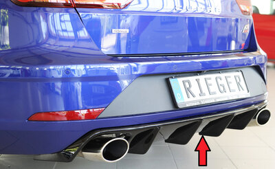 Rieger Tuning diffuser Seat Leon Cupra ST 5F voor auto&#039;s met originele trekhaak