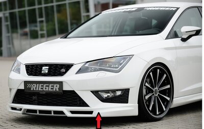 Rieger Tuning voorspoiler lip Seat Leon FR 5F / Leon Cupra 5F