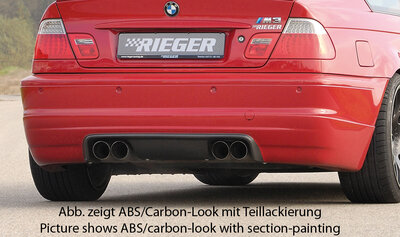 Rieger Tuning achterbumper verlenging BMW M3 E46