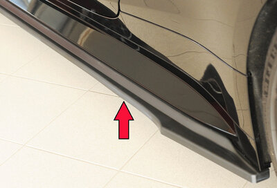 Rieger Tuning sideskirt aanzetstuk BMW M4 G82 voor originele sideskirt