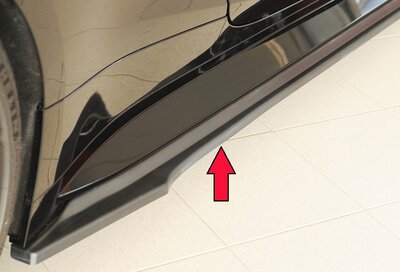 Rieger Tuning sideskirt aanzetstuk BMW M4 G82 voor originele sideskirt