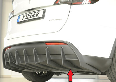 Rieger Tuning diffuser Tesla Model Y voor voertuigen met trekhaak