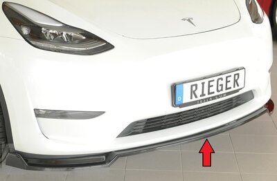 Rieger Tuning splitter Tesla Model Y voor originele voorbumper