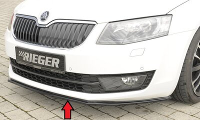 Rieger Tuning voorsplitter Skoda Octavia 5E voor originele voorbumper