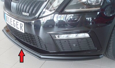 Rieger Tuning voorsplitter Skoda Octavia RS NX Alleen voor originele RS-voorbumper