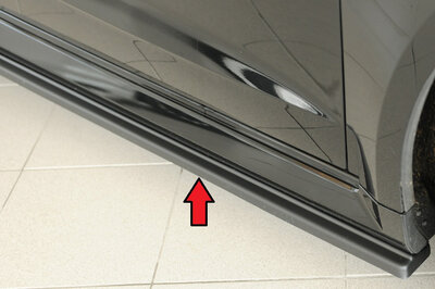 Rieger Tuning sideskirt aanzetstuk Audi RS3 [8V] voor originele RS3 (8V) sideskirt (alleen sportback)