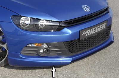 Rieger Tuning voorspoiler lip VW Scirocco 3