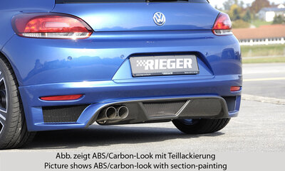 Rieger Tuning achterbumper verlenging VW Scirocco 3