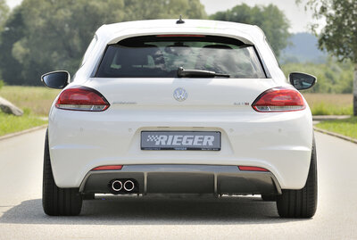 Rieger Tuning diffuser VW Scirocco 3 alleen voor &quot;R-Line&quot; achterskirt