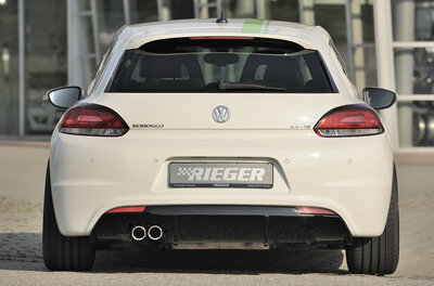 Rieger Tuning diffuser VW Scirocco 3 alleen voor &quot;R-Line&quot; achterskirt