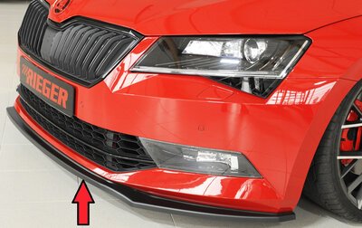 Rieger Tuning voorsplitter Skoda Superb III 3T/3V voor originele voorbumper