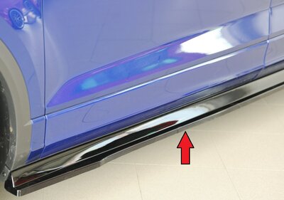 Rieger Tuning sideskirt aanzetstuk VW T-Roc voor originele sideskirt