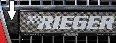 Rieger Tuning kentekenplaathouder Carbon Look Audi TT / A4 / A3