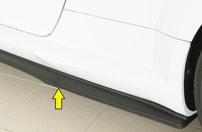 Rieger Tuning sideskirt aanzetstuk Audi TT / TTS / TTRS [8J] Alleen voor S-Line zijskirt, ook TTS/TT-RS