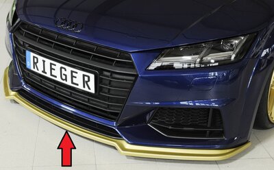 Rieger Tuning splitter Audi TT / TTS [8J] voor originele s-line voorbumper