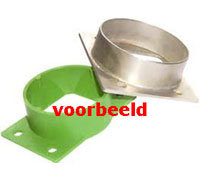 Green Adapterplaat ABS plastic &Oslash; 70mm aansluiting GRBR01