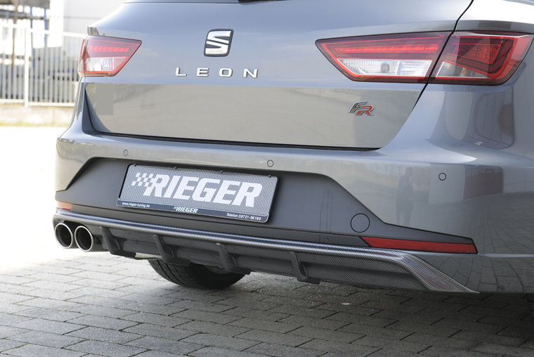 Rieger rear skirt insert Carbon look