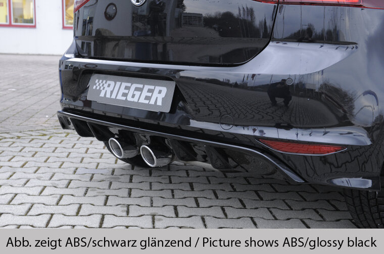 Rieger diffuser carbon-look VW golf 7 r-line