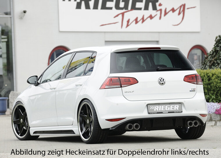 Rieger diffuser glossy black VW golf 7