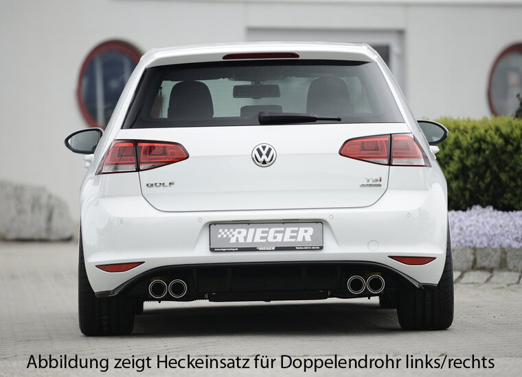 Rieger diffuser glossy black VW golf 7