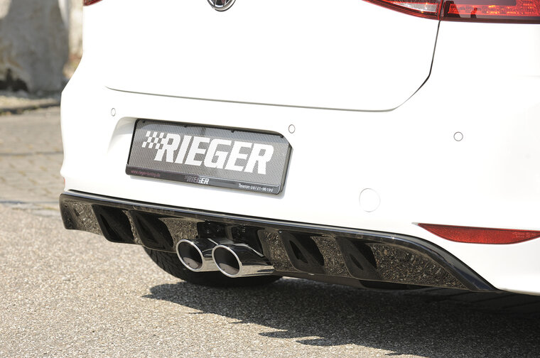 Rieger diffuser glossy black VW golf 7