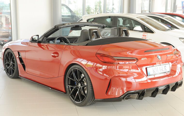 Rieger side skirt aanzetstuk Glanzend zwart links BMW Z4 G29 Roadster