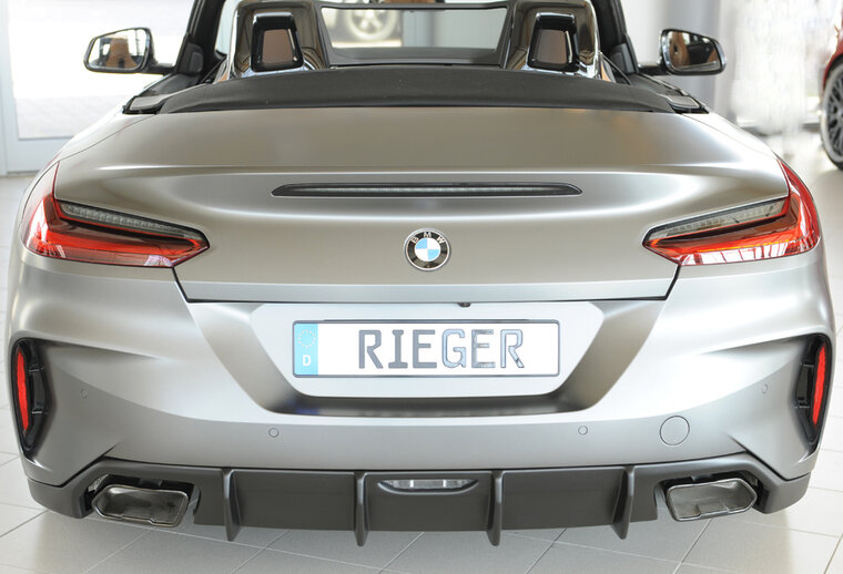 Rieger Diffuser Matt zwart BMW Z4 G29 Roadster