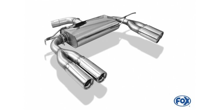 Fox uitlaat VW EOS - 1F einddemper - 2x76 Typ 13 rechts/links