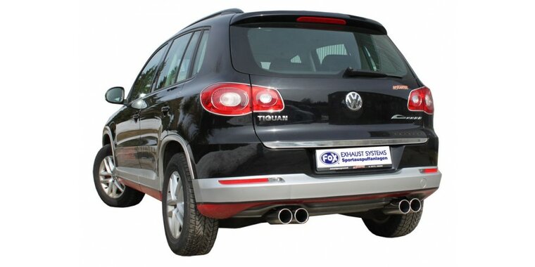 Fox uitlaat VW Tiguan 5N - 4motion einddemper uitgang rechts/links - 2x90 Typ 12 rechts/links