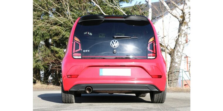 Fox uitlaat VW UP GTI uitlaatsysteem links passend van originele of FOX-einddemper - 1x90 Typ 25 links