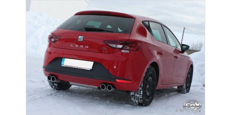 Seat Leon 5F - Starre achteras einddemper uitgang rechts/links - 2x80 Typ 16 rechts/links