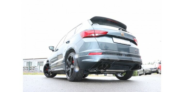 Seat Ateca 4x2 - FP - Black einddemper rechts/links - 2x90 Typ 25 echts/links zwart ge&euml;mailleerd