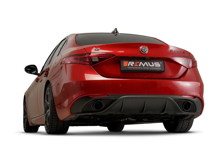 Remus sportuiltaat Alfa Romeo Giulia Veloce Einddemper L/R uitgang