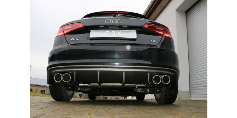 Audi A3 - 8V Sportback einddemper uitgang rechts/links - 2x90  16 rechts/links